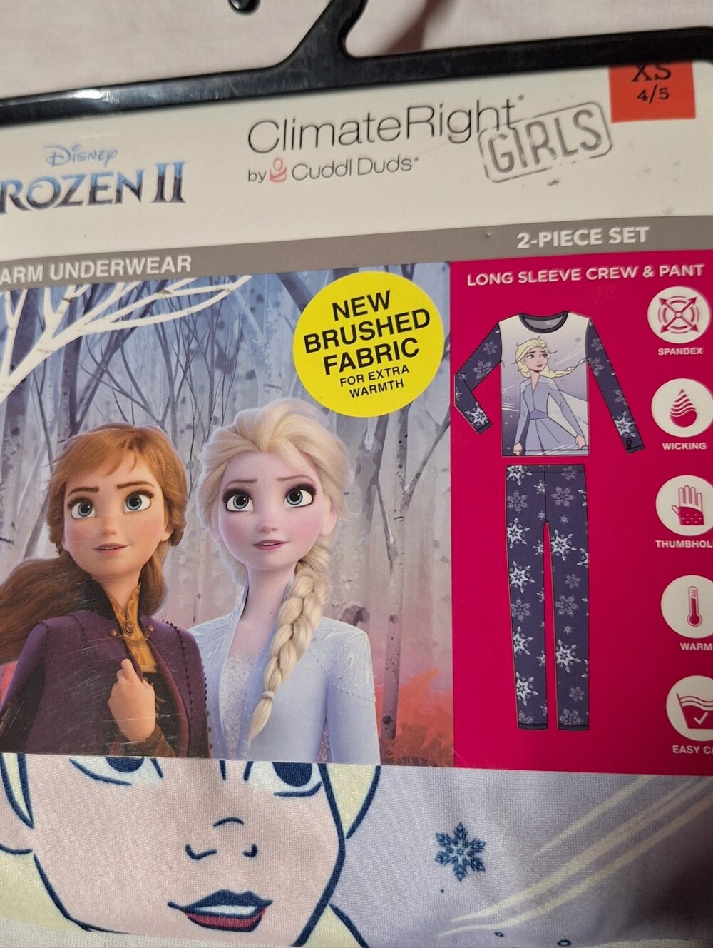 Disney Frozen II Girls Thermal Set - Purple, White